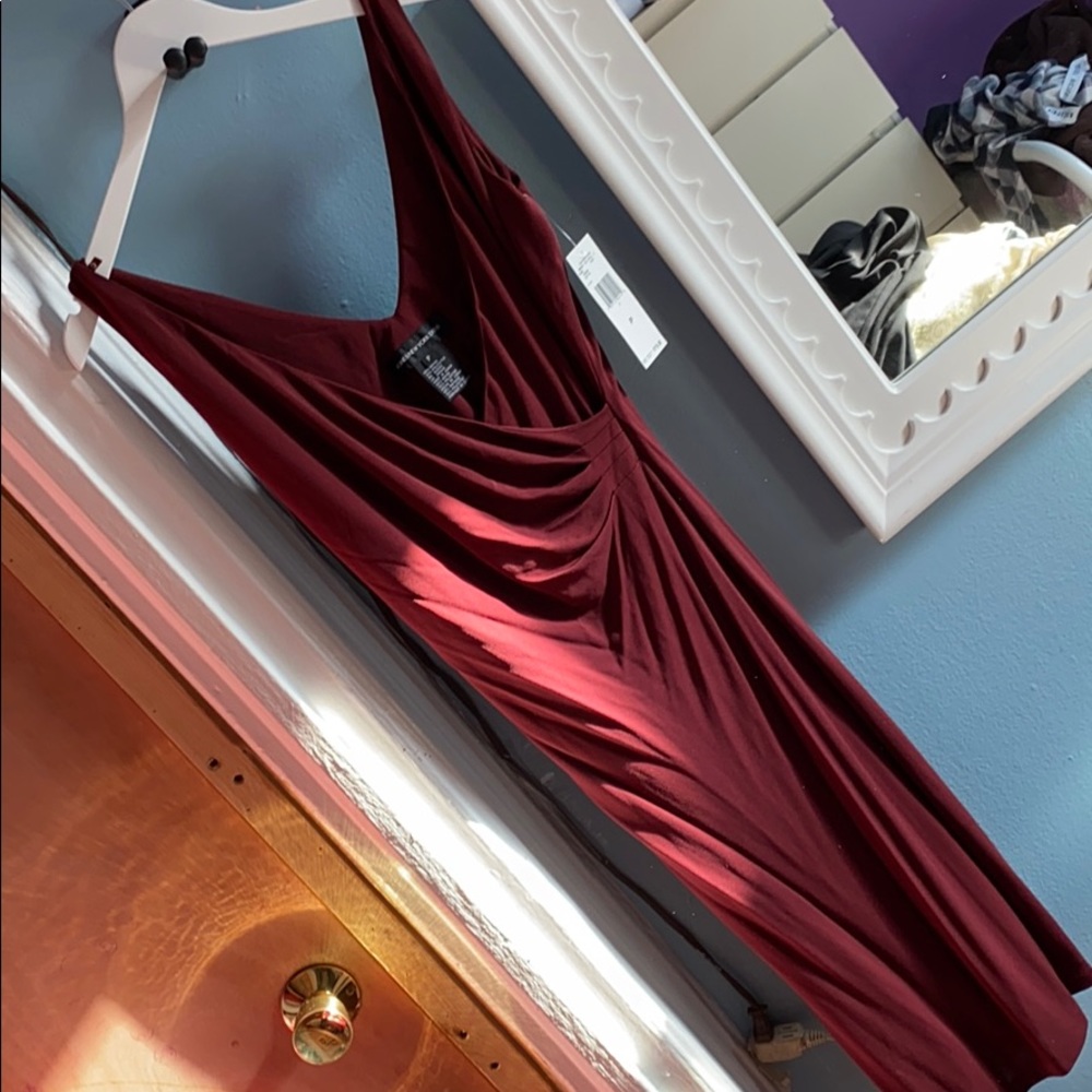 a red dress
